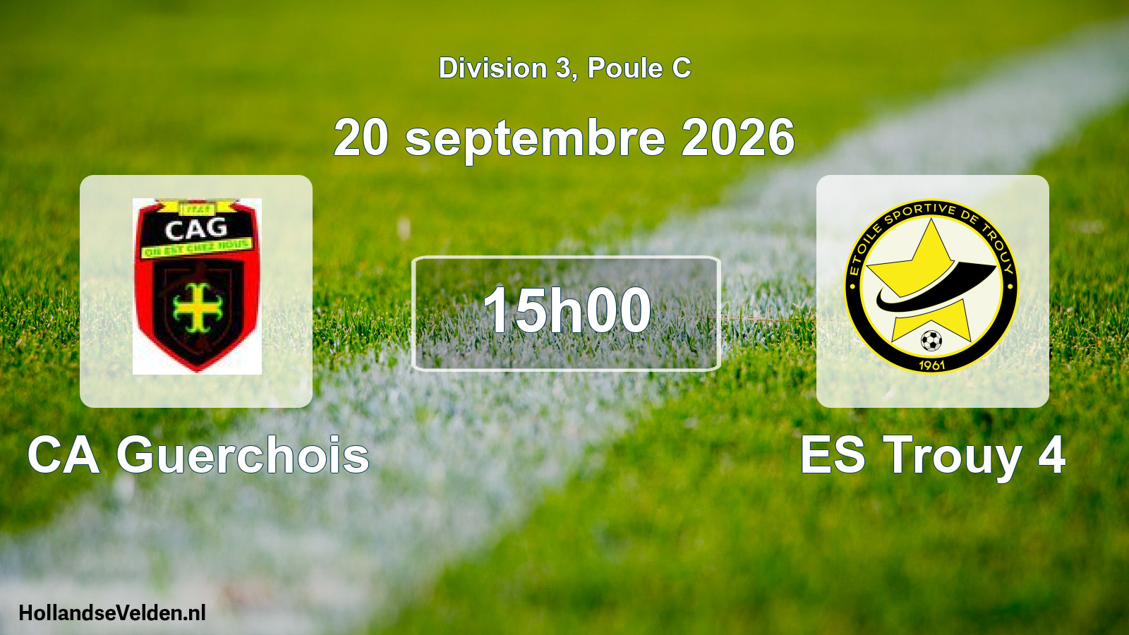 Scheduled Match: CA Guerchois - ES Trouy 4 (20 September 2026)