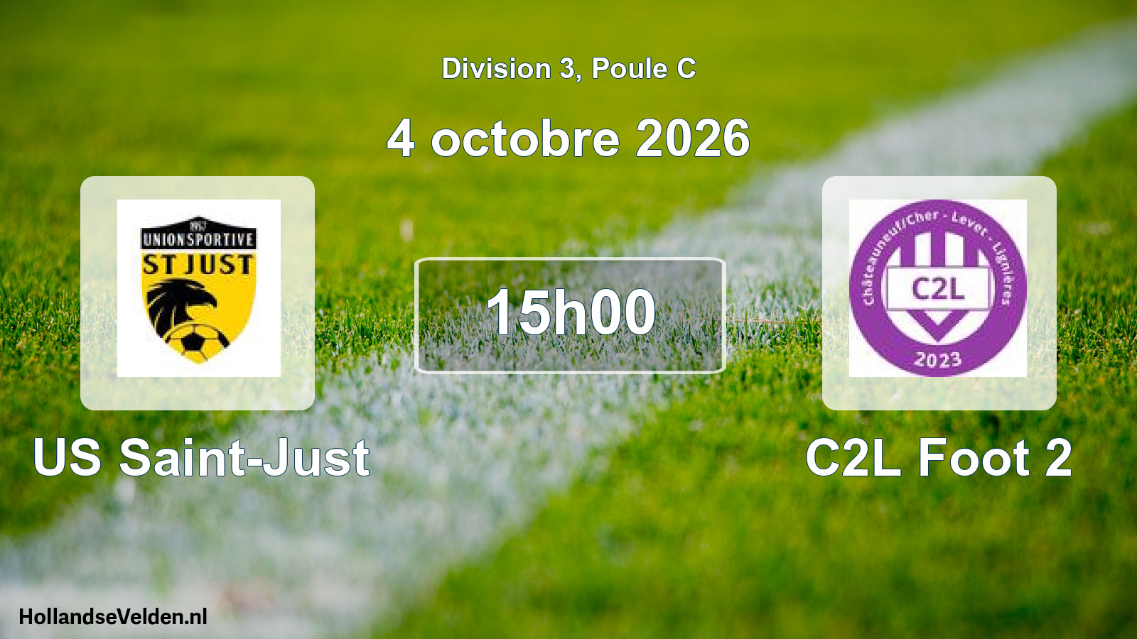 Geplande wedstrijd: US Saint-Just - C2L Foot 2 (4 oktober 2026)