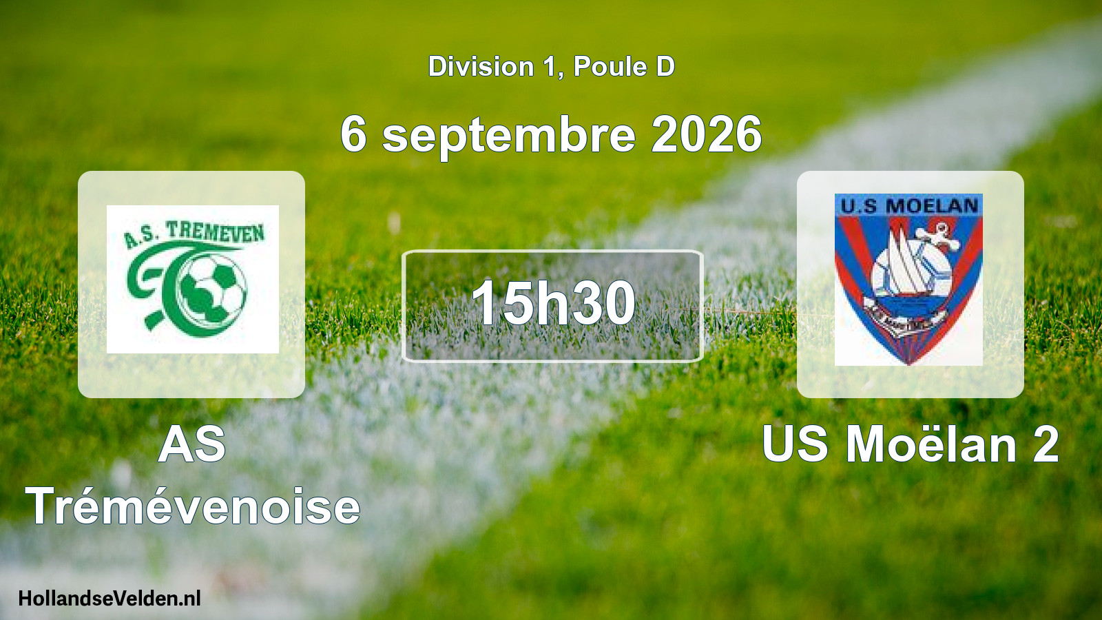 Match programmé: AS Trémévenoise - US Moëlan 2 (6 septembre 2026)