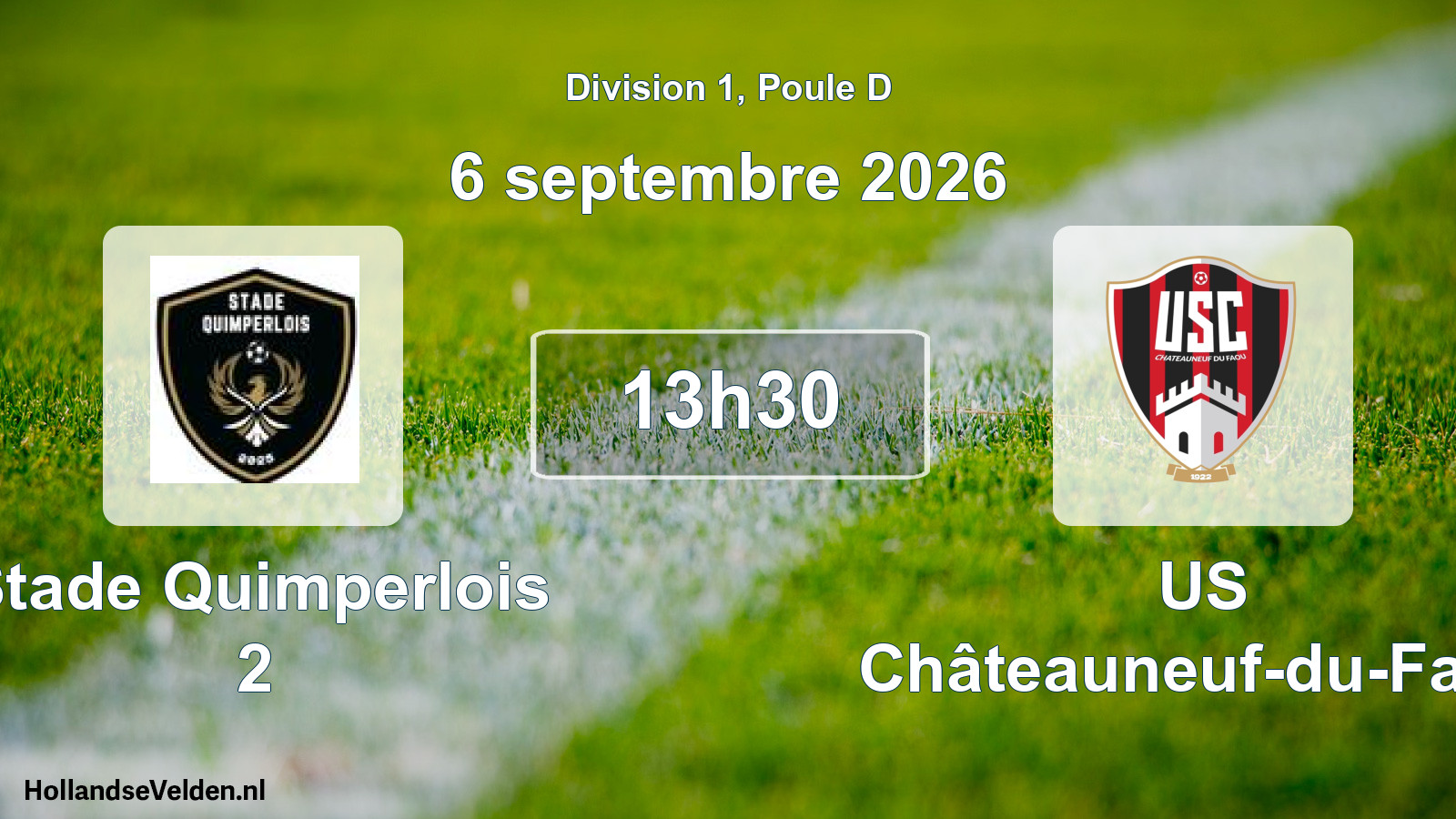 Scheduled Match: Stade Quimperlois 2 - US Châteauneuf-du-Faou (6 September 2026)