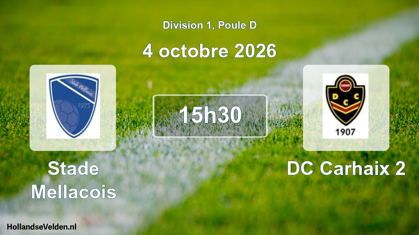 Geplande wedstrijd: Stade Mellacois - DC Carhaix 2 (4 oktober 2026)