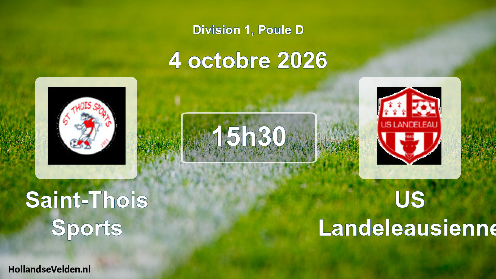 Geplande wedstrijd: Saint-Thois Sports - US Landeleausienne (4 oktober 2026)