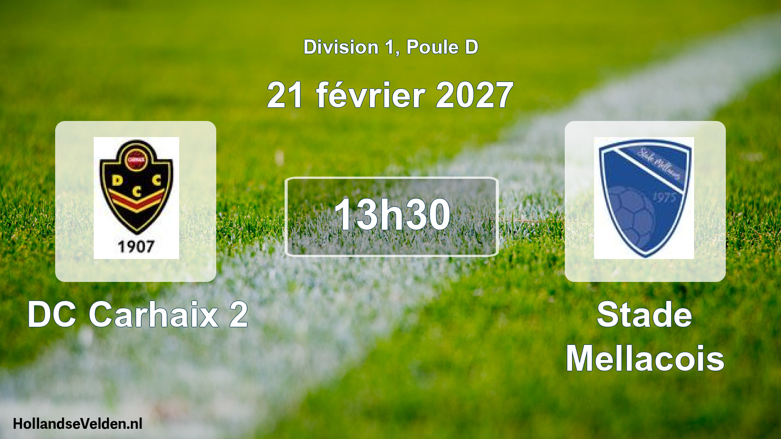 Geplande wedstrijd: DC Carhaix 2 - Stade Mellacois (21 februari 2027)