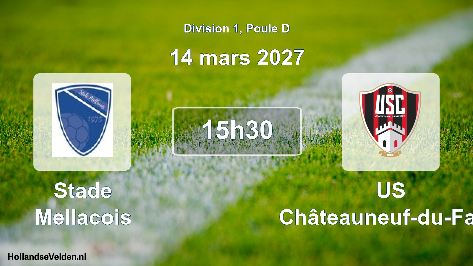 Geplande wedstrijd: Stade Mellacois - US Châteauneuf-du-Faou (14 maart 2027)