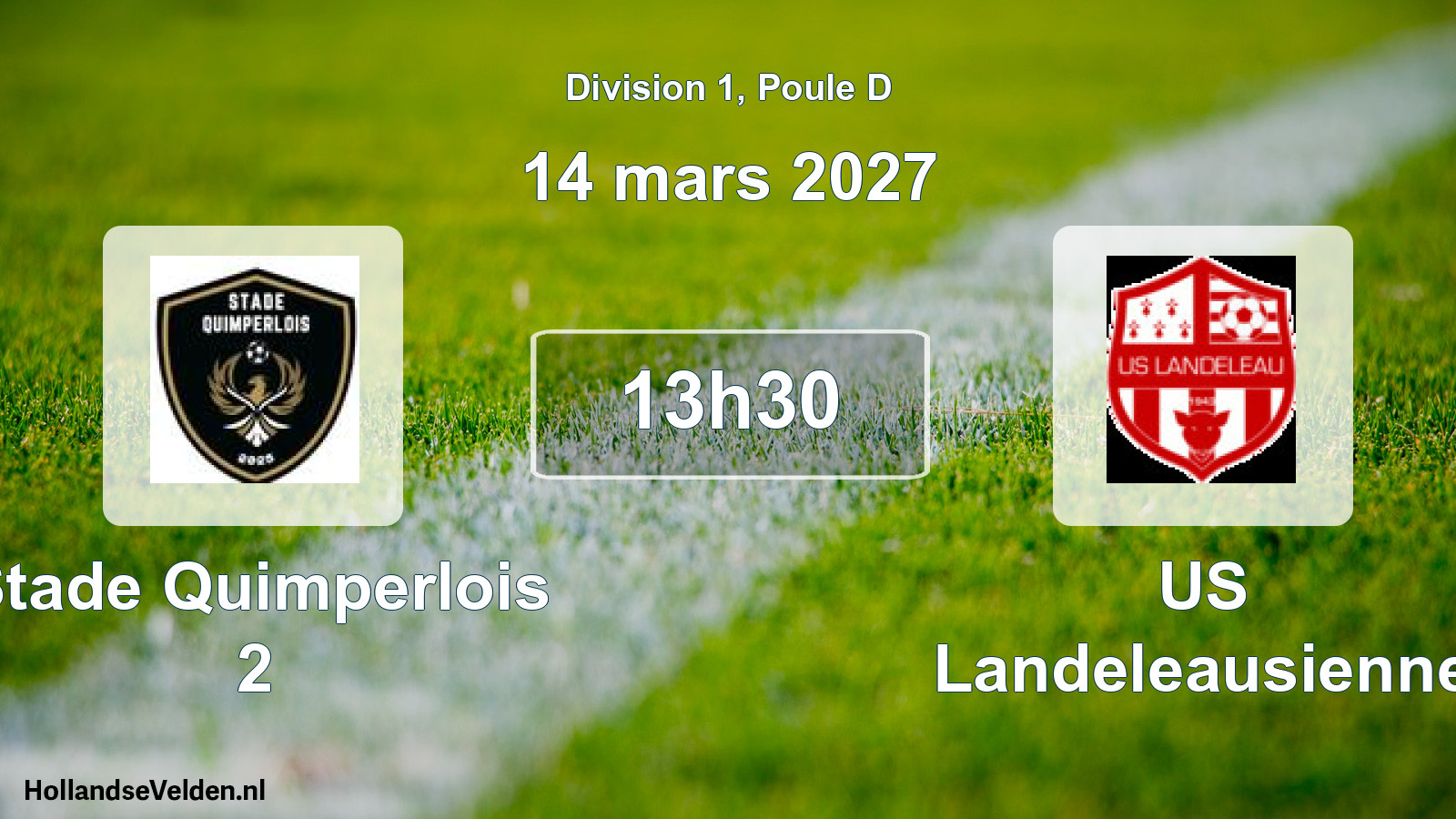 Geplande wedstrijd: Stade Quimperlois 2 - US Landeleausienne (14 maart 2027)