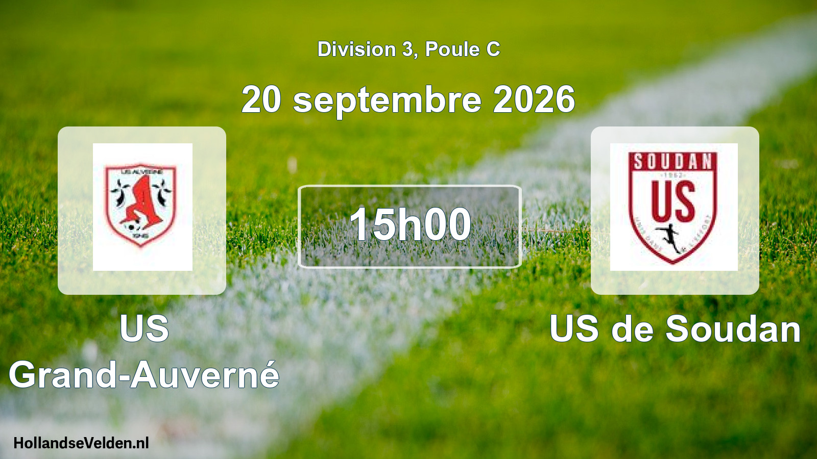 Match programmé: US Grand-Auverné - US de Soudan (20 septembre 2026)