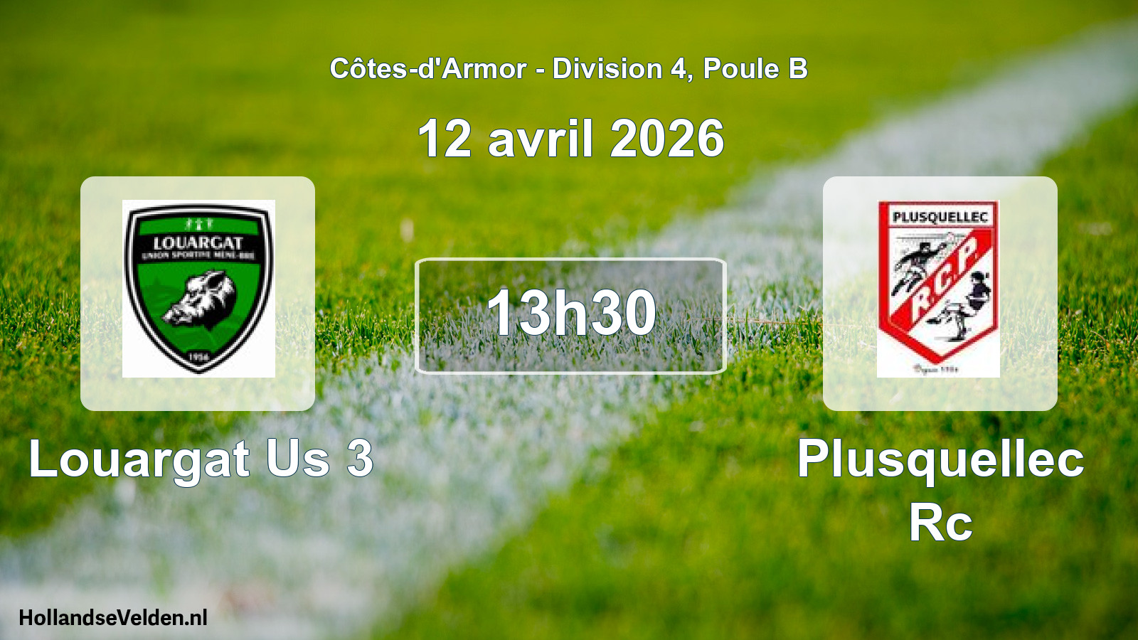 Scheduled Match: Louargat Us 3 - Plusquellec Rc (12 April 2026)