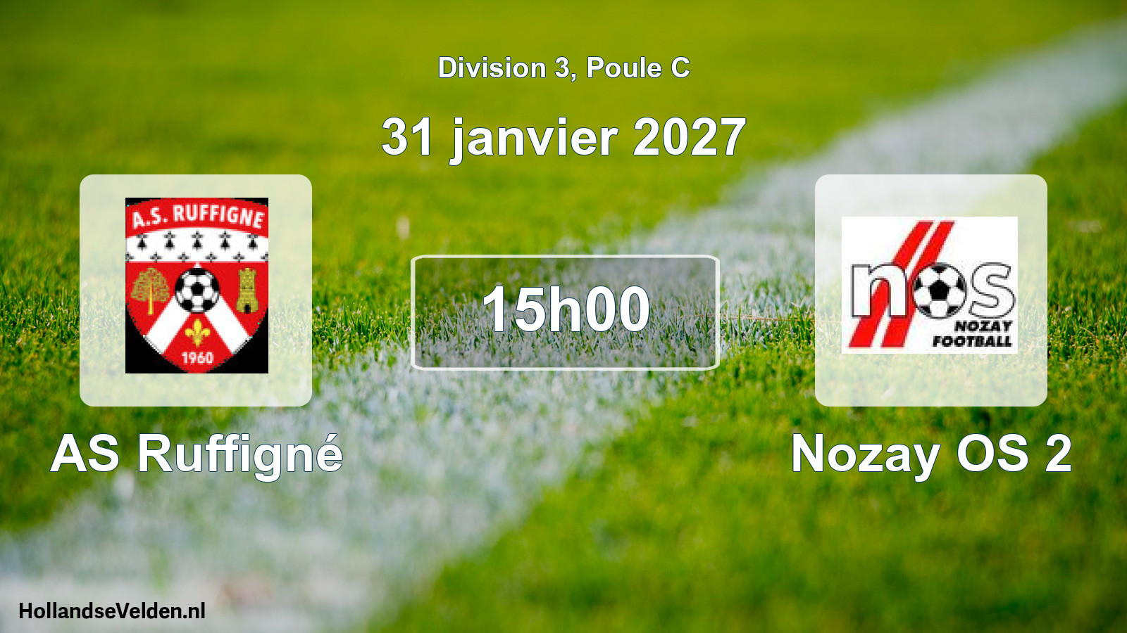 Scheduled Match: AS Ruffigné - Nozay OS 2 (31 January 2027)