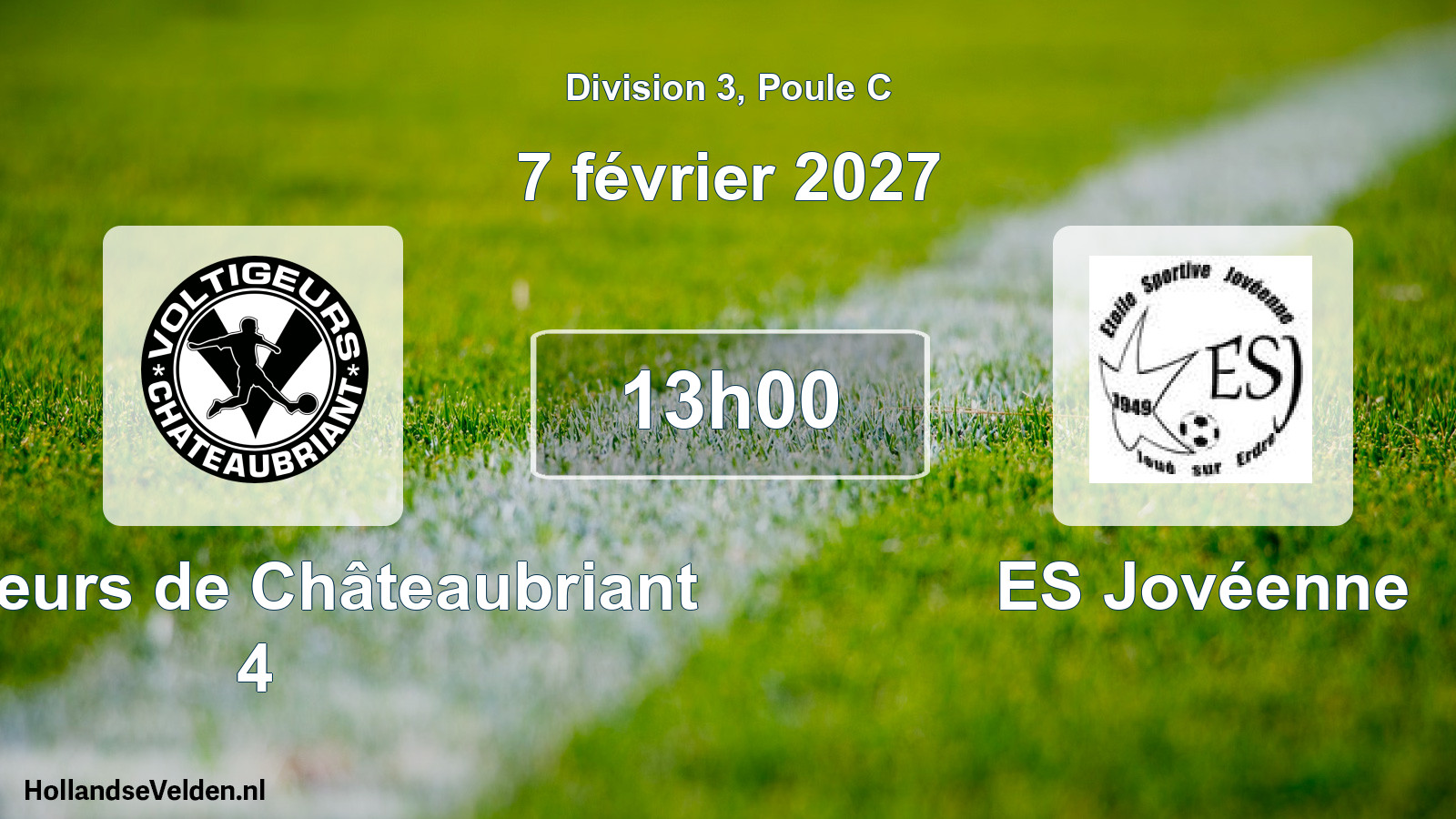 Scheduled Match: Voltigeurs de Châteaubriant 4 - ES Jovéenne (7 February 2027)
