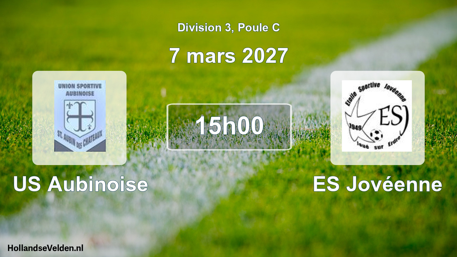 Match programmé: US Aubinoise - ES Jovéenne (7 mars 2027)