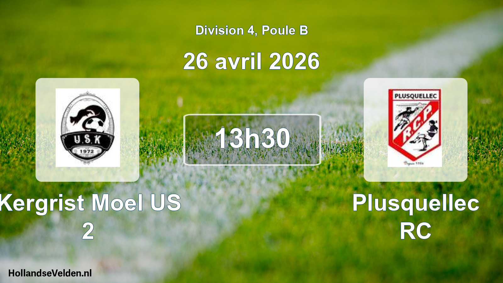 Scheduled Match: Kergrist Moel US 2 - Plusquellec RC (26 April 2026)