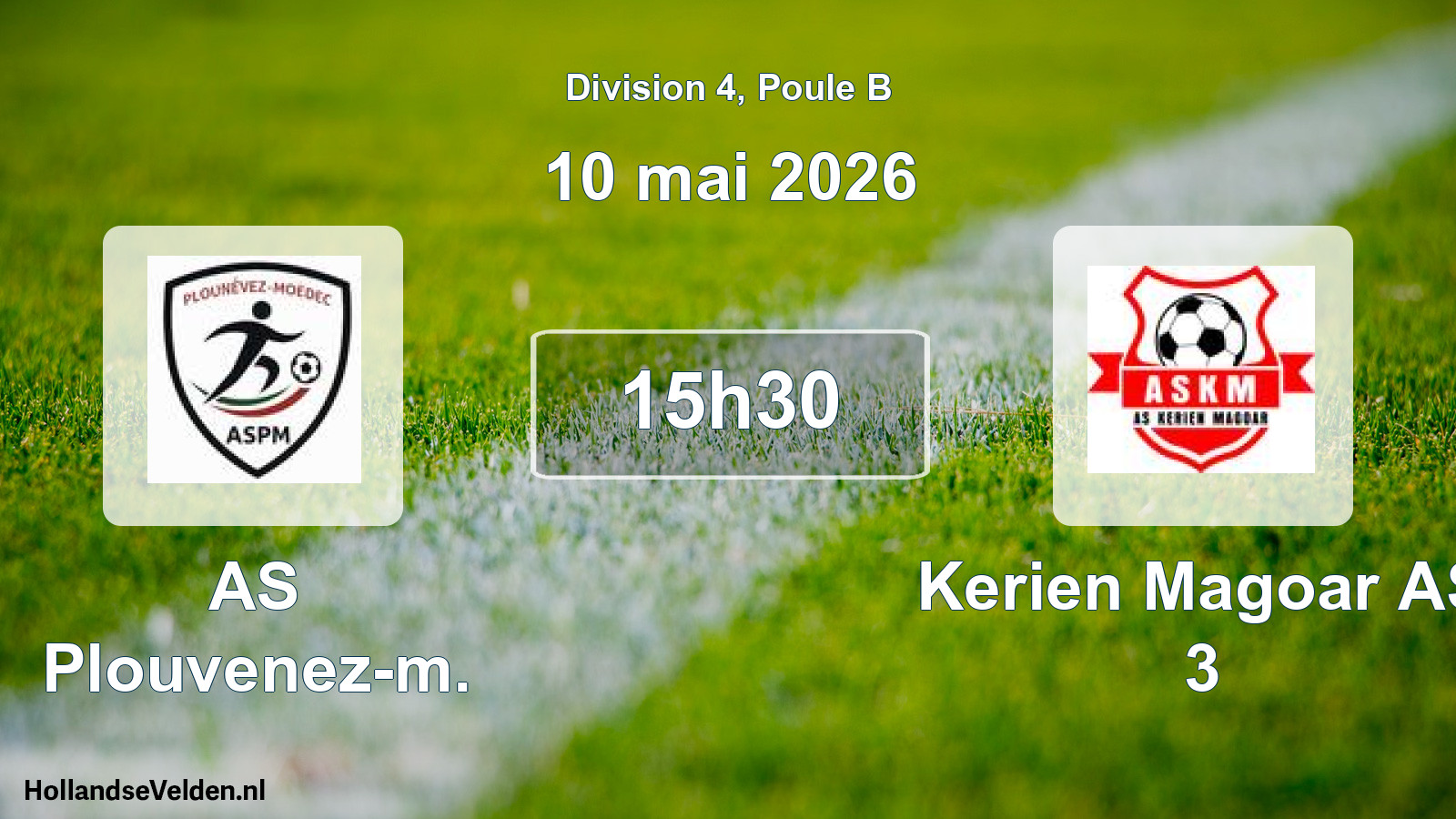 Geplande wedstrijd: AS Plouvenez-m. - Kerien Magoar AS 3 (10 mei 2026)