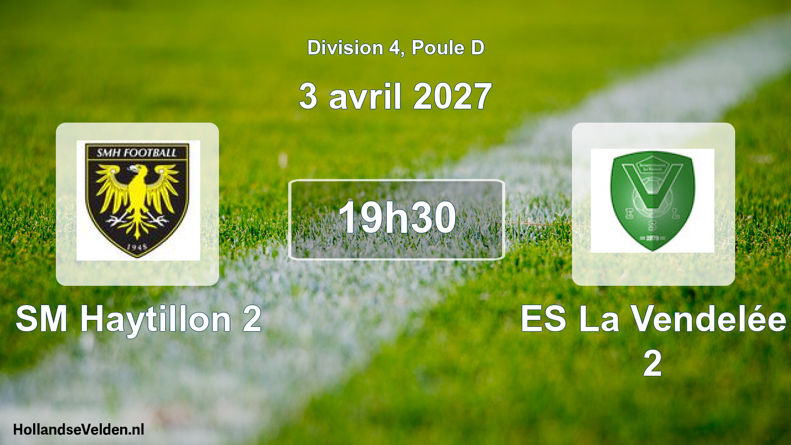 Match programmé: SM Haytillon 2 - ES La Vendelée 2 (3 avril 2027)