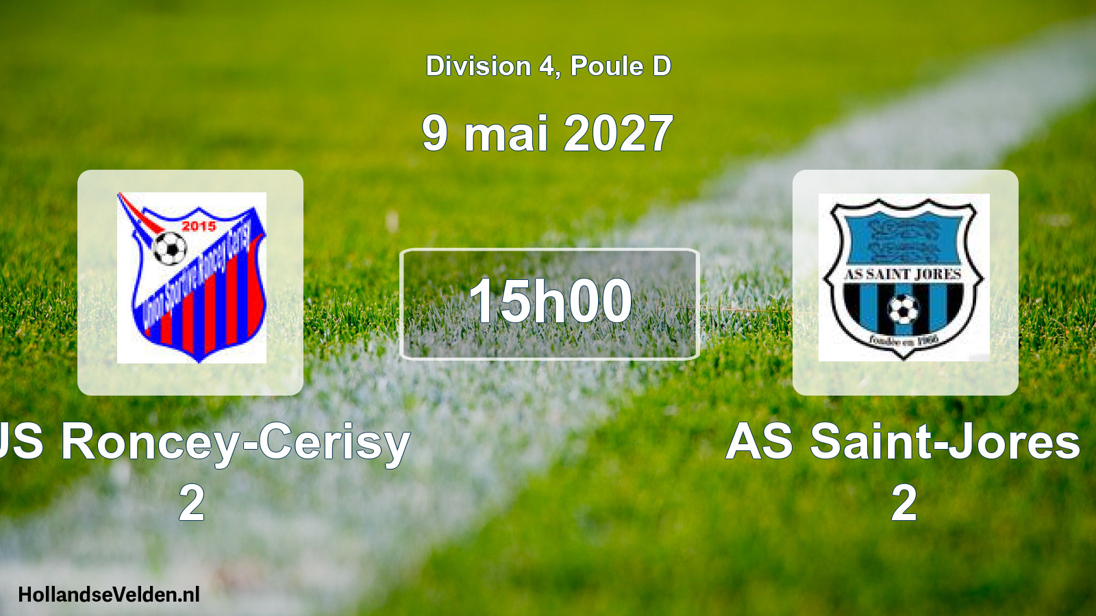 Match programmé: US Roncey-Cerisy 2 - AS Saint-Jores 2 (9 mai 2027)