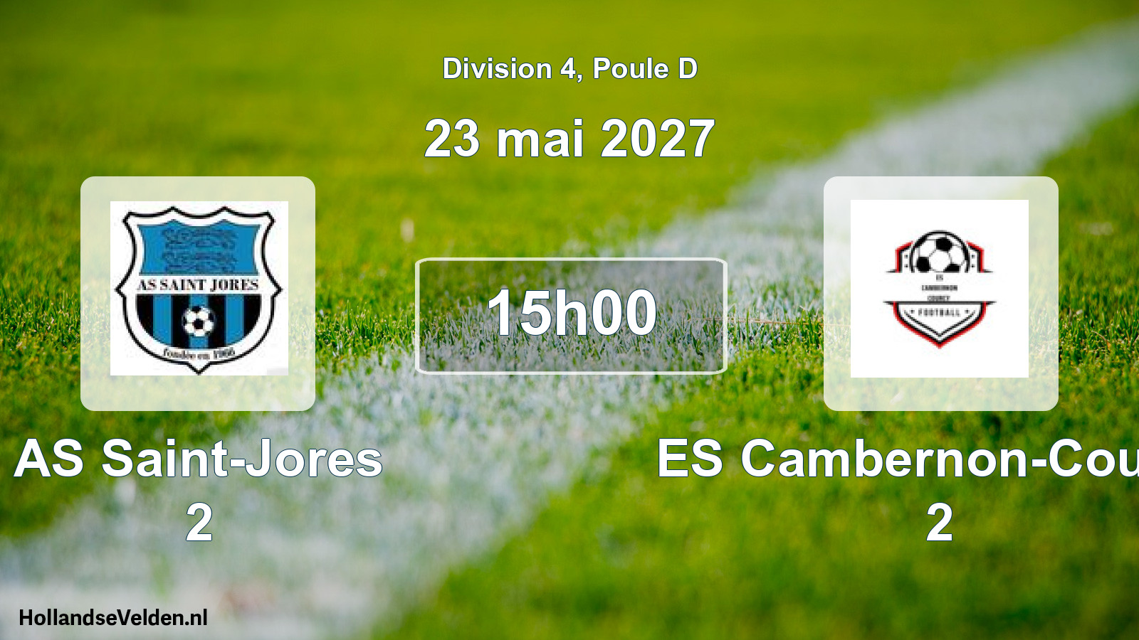 Scheduled Match: AS Saint-Jores 2 - ES Cambernon-Courcy 2 (23 May 2027)