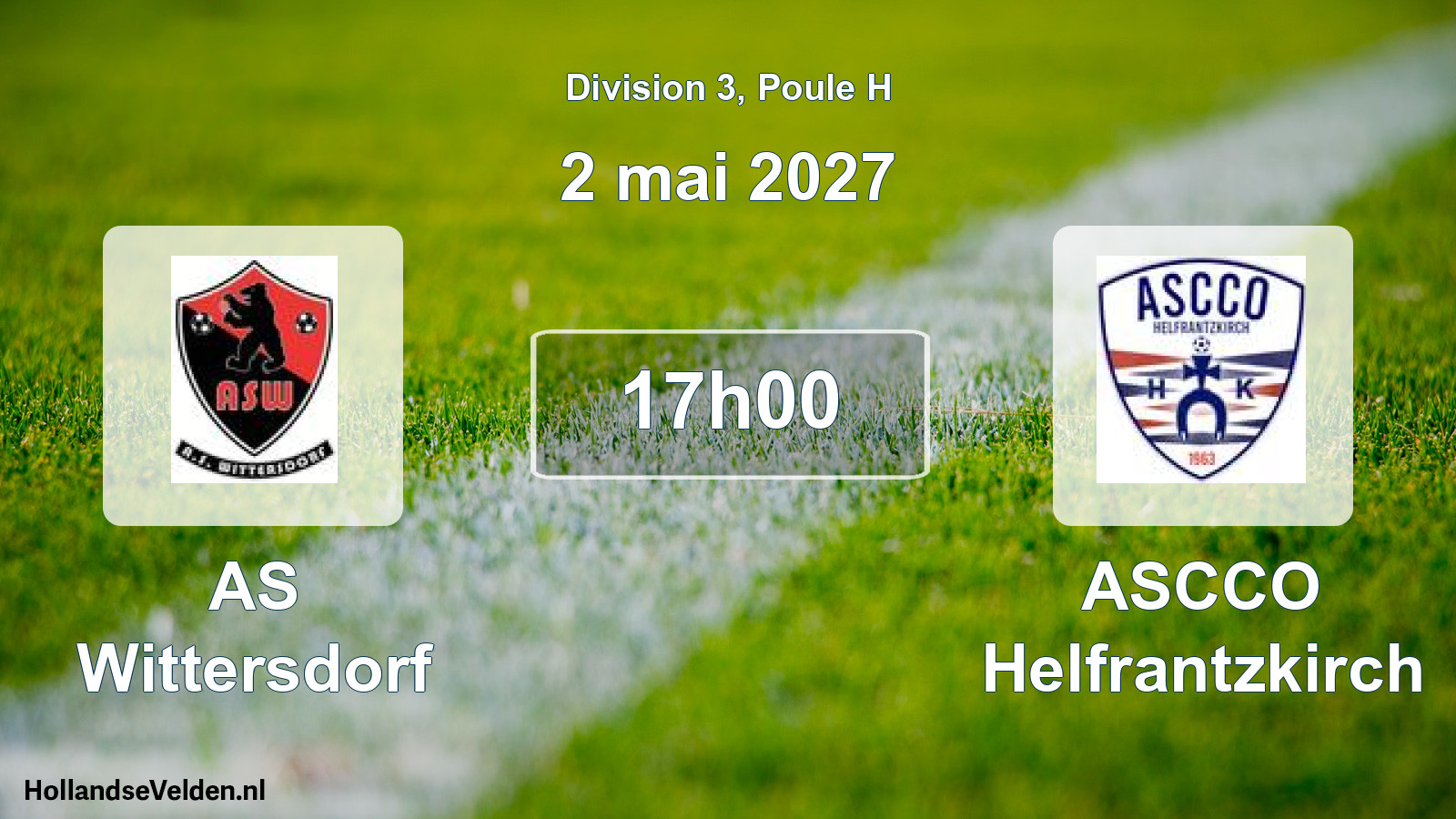 Scheduled Match: AS Wittersdorf - ASCCO Helfrantzkirch (2 May 2027)