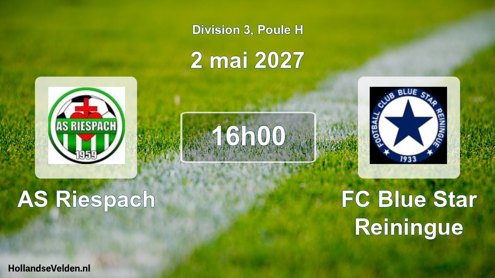Scheduled Match: AS Riespach - FC Blue Star Reiningue (2 May 2027)