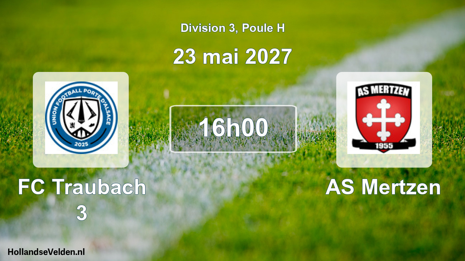 Scheduled Match: FC Traubach 3 - AS Mertzen (23 May 2027)