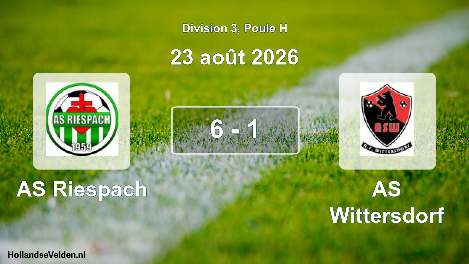 Scheduled Match: AS Riespach - AS Wittersdorf (23 August 2026)