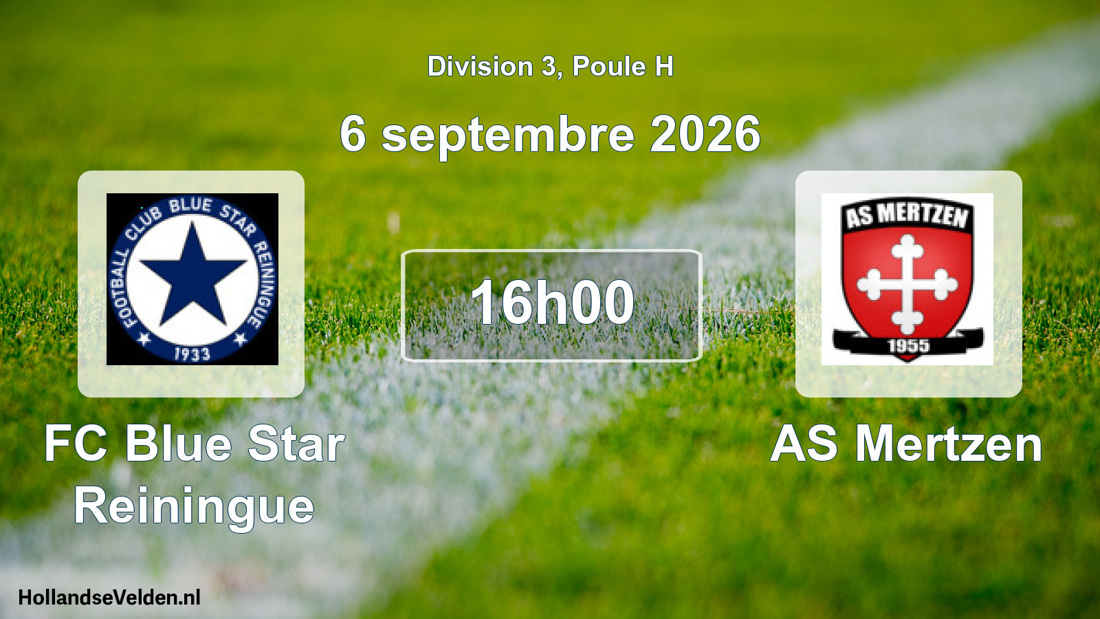 Scheduled Match: FC Blue Star Reiningue - AS Mertzen (6 September 2026)