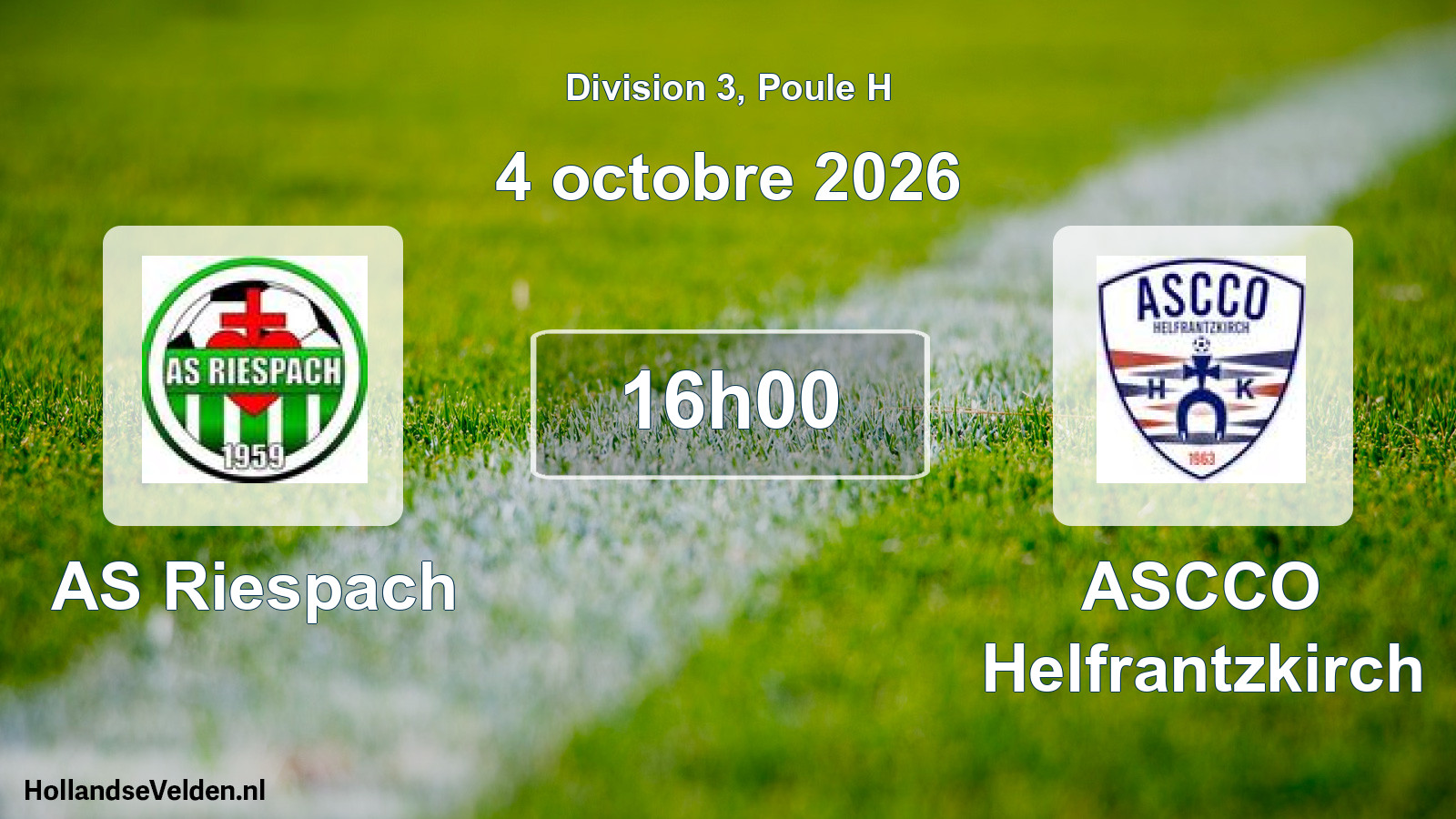 Scheduled Match: AS Riespach - ASCCO Helfrantzkirch (4 October 2026)
