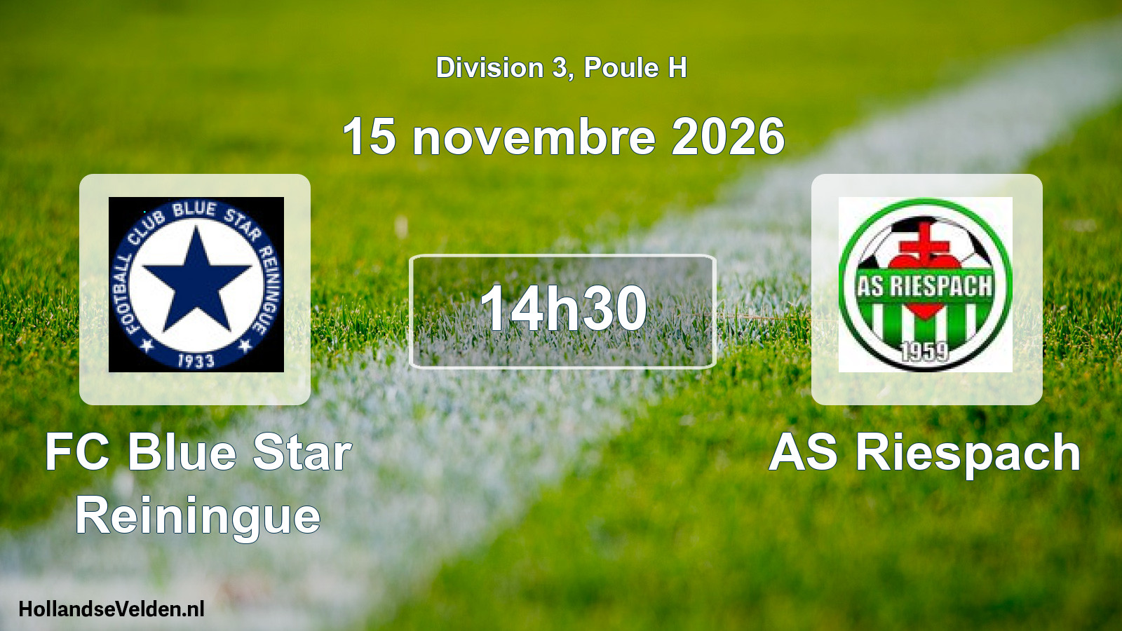 Scheduled Match: FC Blue Star Reiningue - AS Riespach (15 November 2026)
