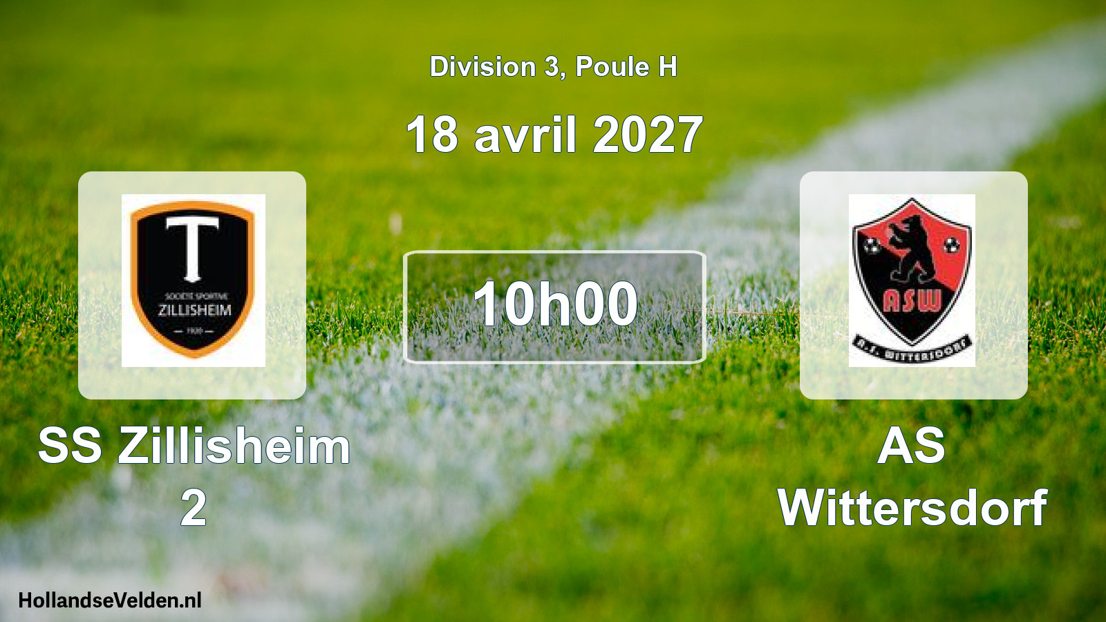 Scheduled Match: SS Zillisheim 2 - AS Wittersdorf (18 April 2027)