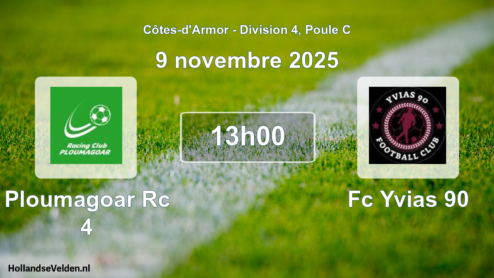 Scheduled Match: Ploumagoar Rc 4 - Fc Yvias 90 (9 November 2025)