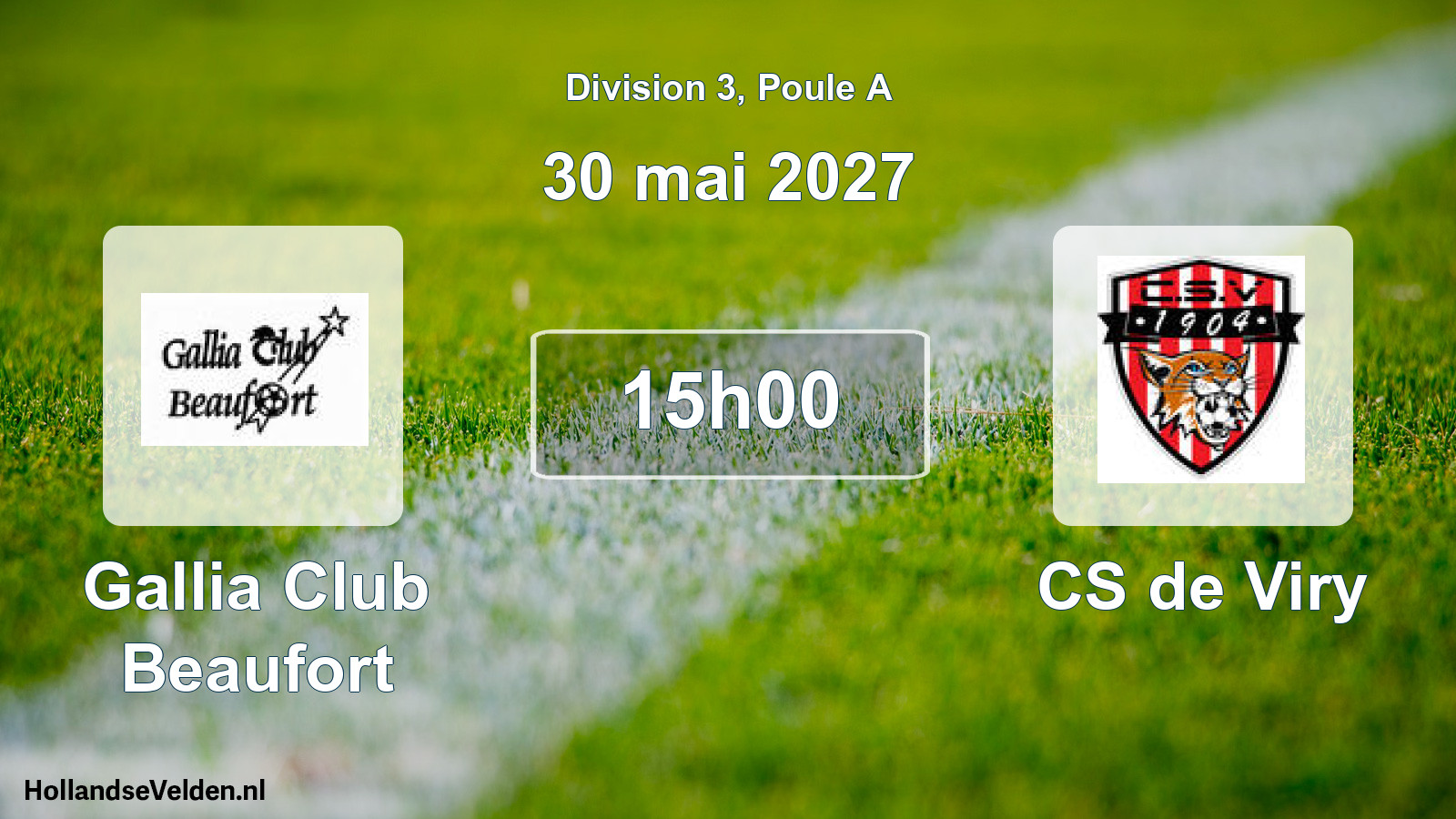 Scheduled Match: Gallia Club Beaufort - CS de Viry (30 May 2027)