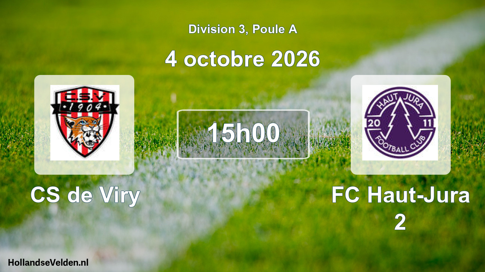 Scheduled Match: CS de Viry - FC Haut-Jura 2 (4 October 2026)