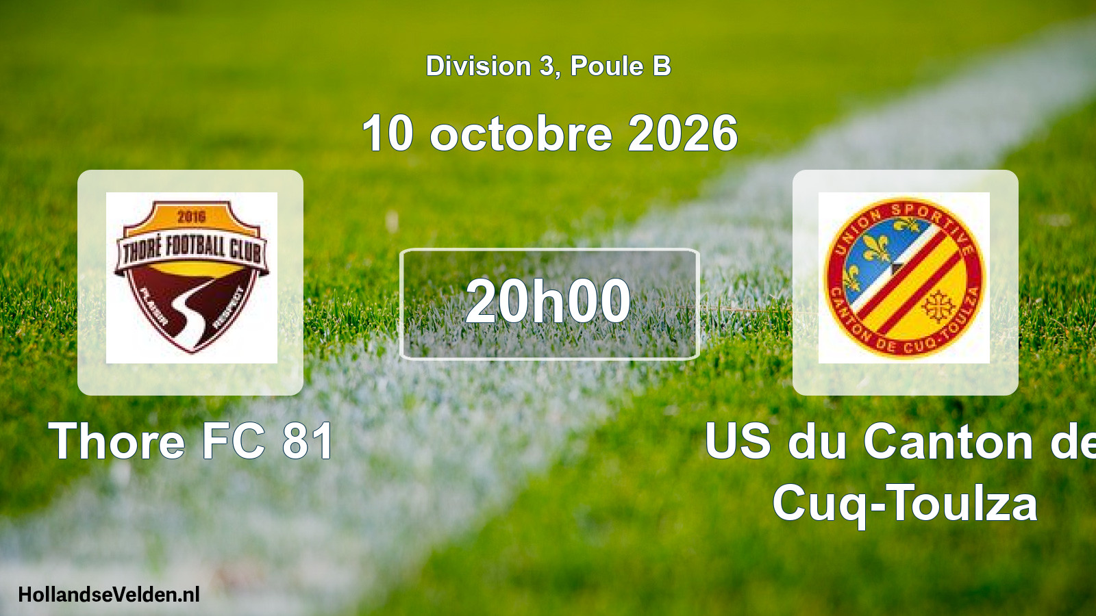 Match programmé: Thore FC 81 - US du Canton de Cuq-Toulza (10 octobre 2026)