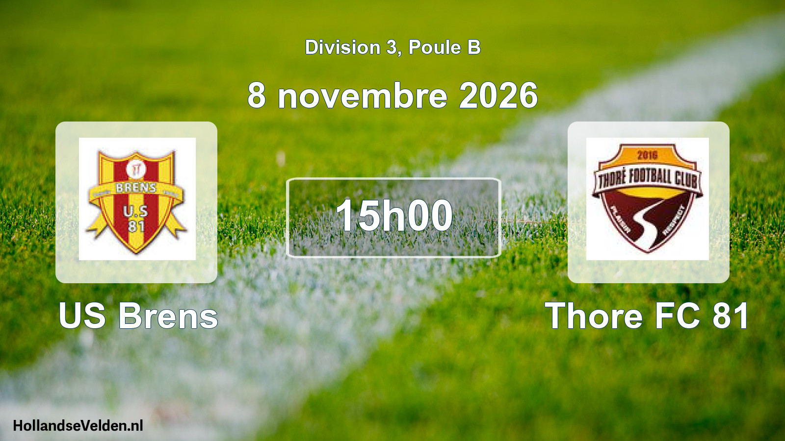 Match programmé: US Brens - Thore FC 81 (8 novembre 2026)