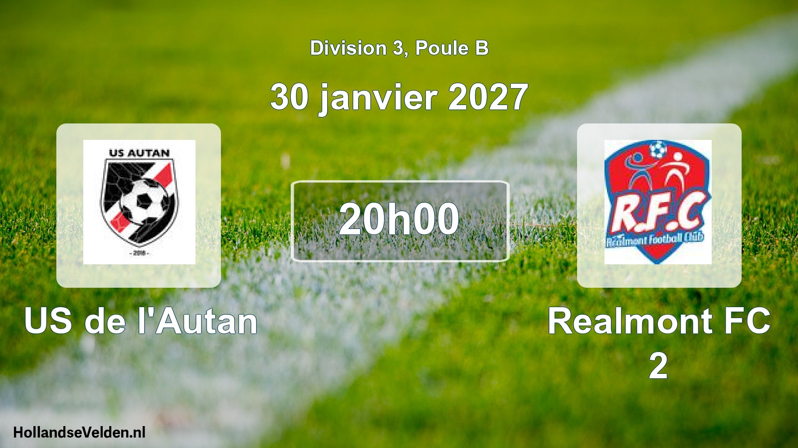 Geplande wedstrijd: US de l'Autan - Realmont FC 2 (30 januari 2027)