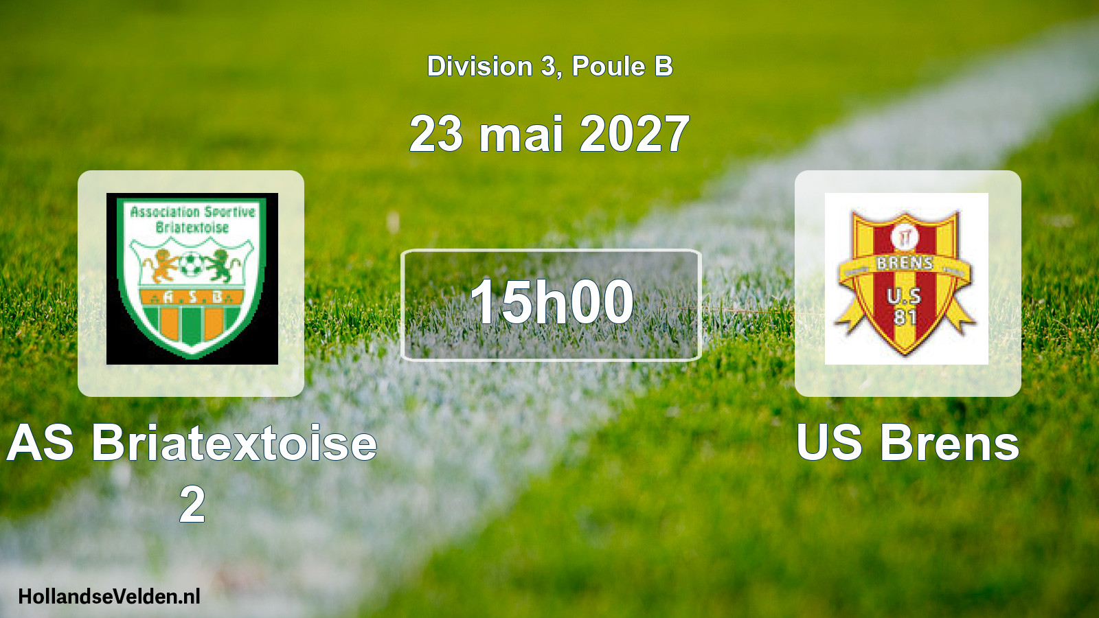 Match programmé: AS Briatextoise 2 - US Brens (23 mai 2027)