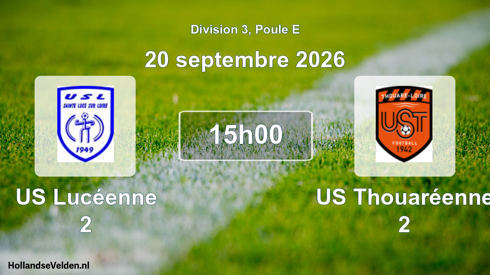 Scheduled Match: US Lucéenne 2 - US Thouaréenne 2 (20 September 2026)