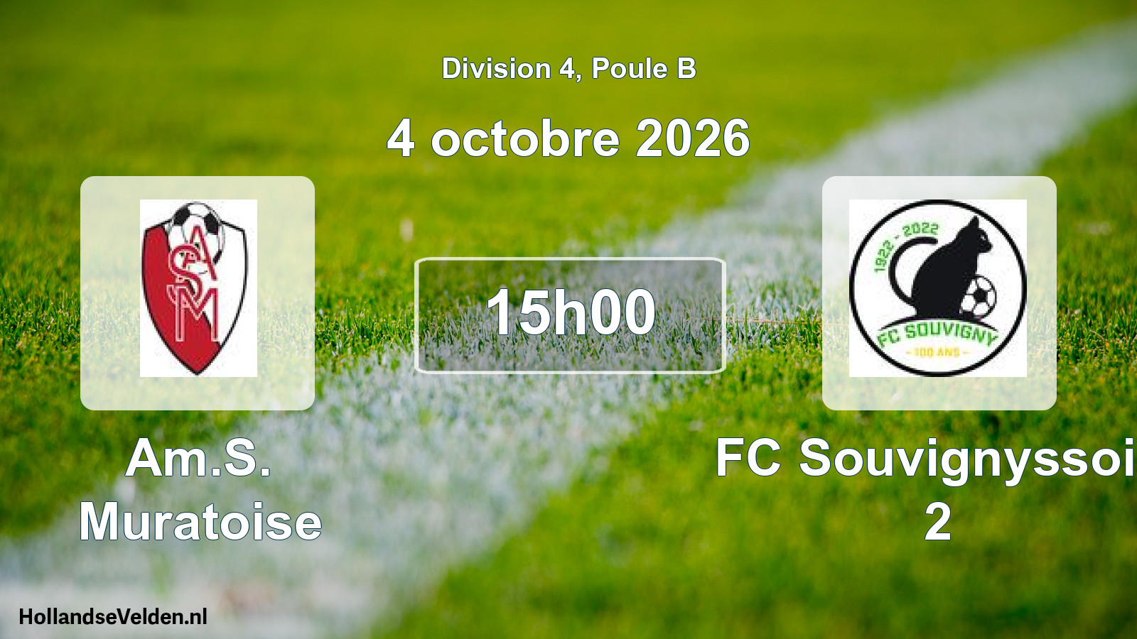 Match programmé: Am.S. Muratoise - FC Souvignyssois 2 (4 octobre 2026)