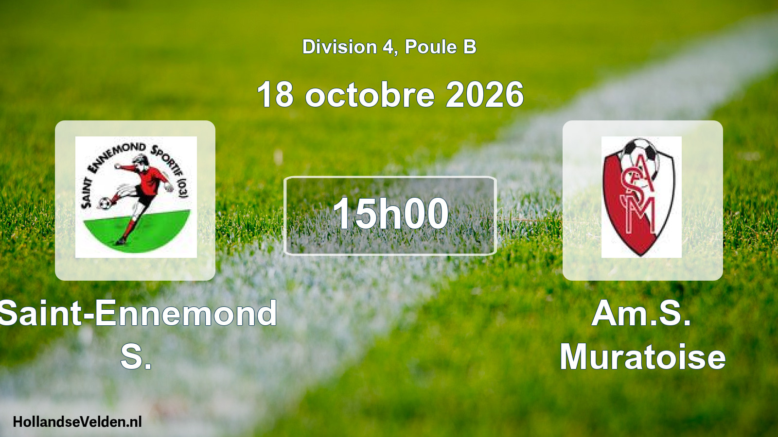 Match programmé: Saint-Ennemond S. - Am.S. Muratoise (18 octobre 2026)