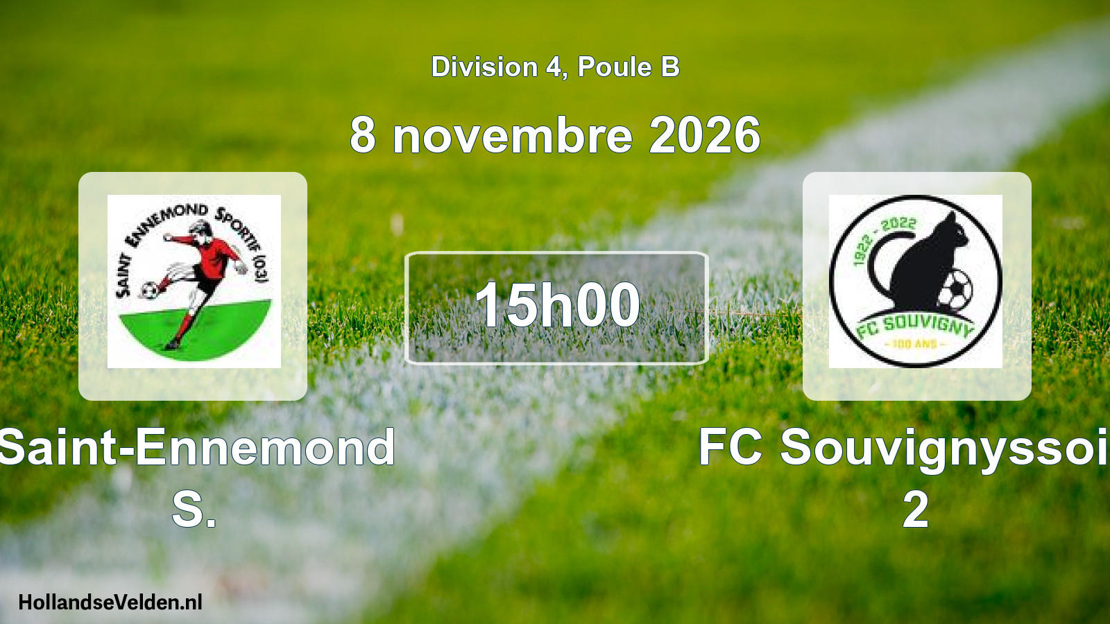 Match programmé: Saint-Ennemond S. - FC Souvignyssois 2 (8 novembre 2026)