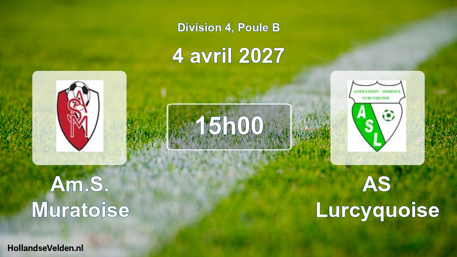 Match programmé: Am.S. Muratoise - AS Lurcyquoise (4 avril 2027)