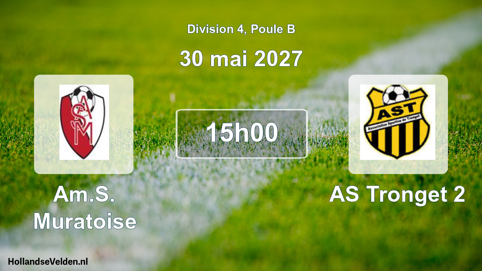 Match programmé: Am.S. Muratoise - AS Tronget 2 (30 mai 2027)