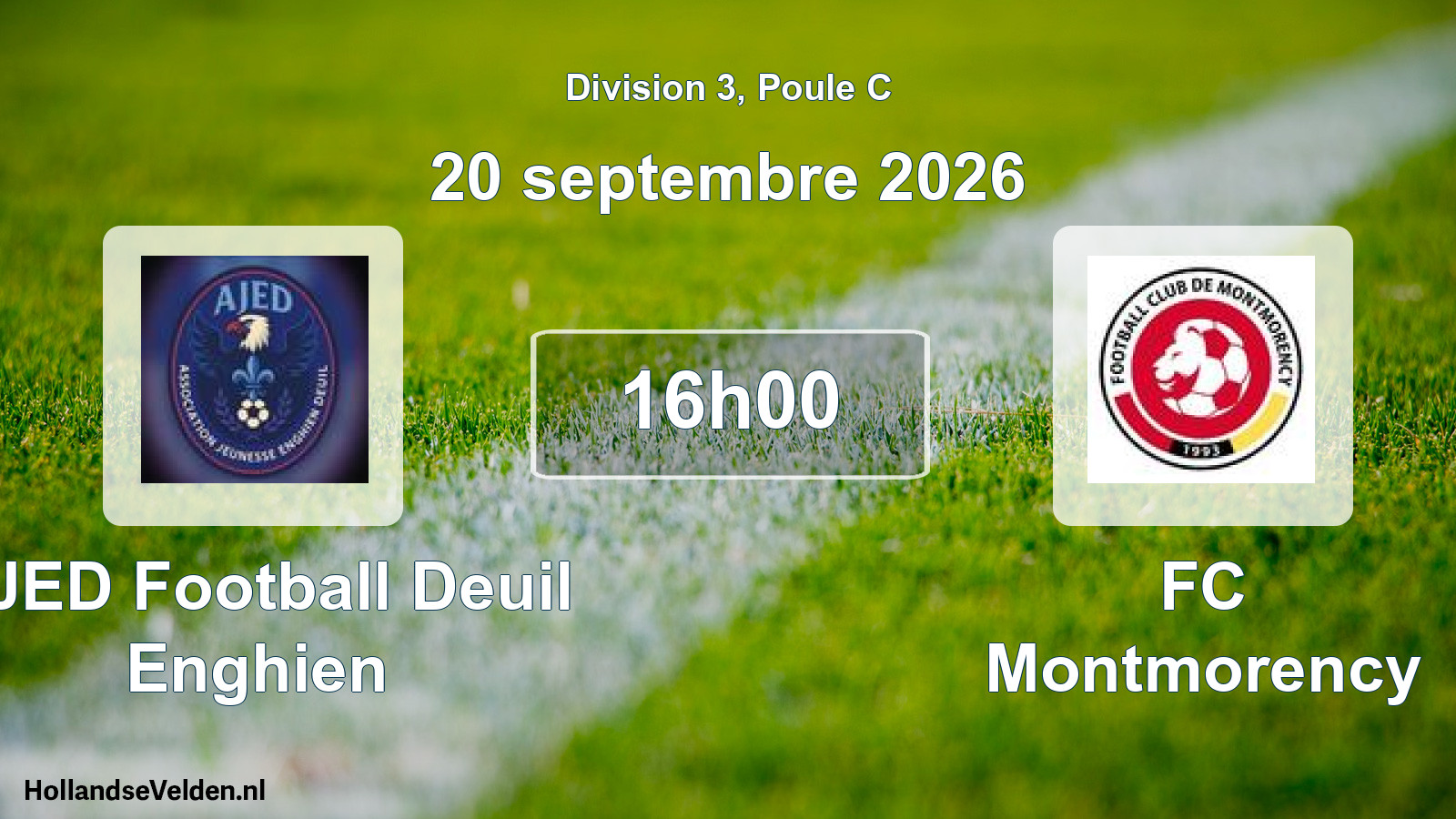 Match programmé: AJED Football Deuil Enghien - FC Montmorency (20 septembre 2026)