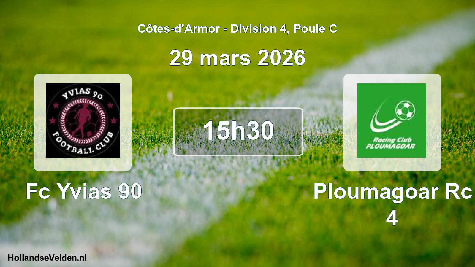 Scheduled Match: Fc Yvias 90 - Ploumagoar Rc 4 (29 March 2026)