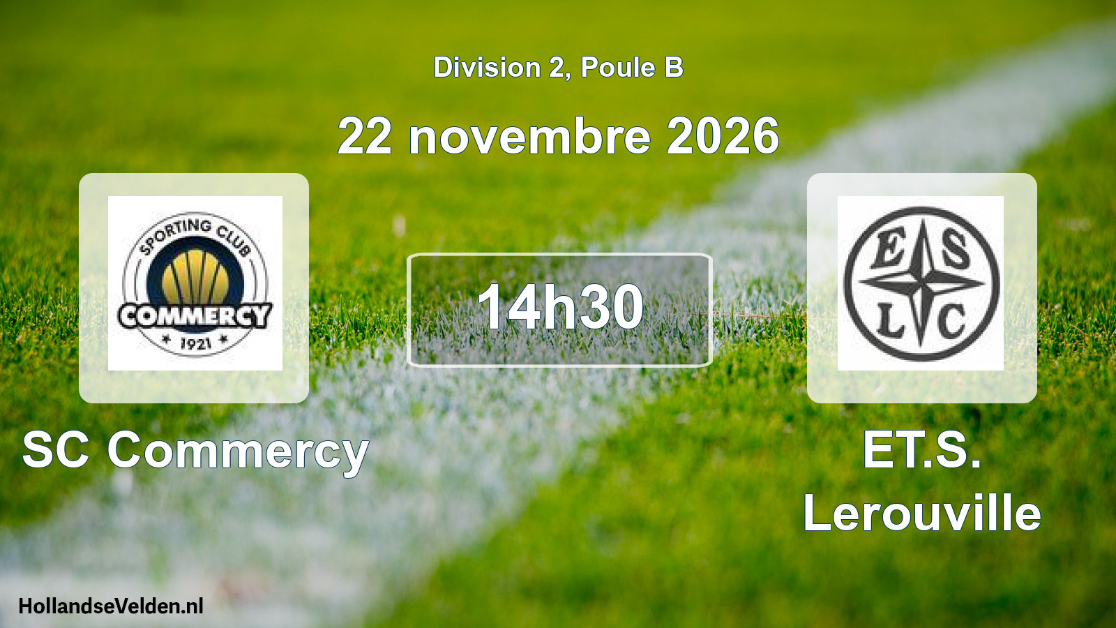 Match programmé: SC Commercy - ET.S. Lerouville (22 novembre 2026)
