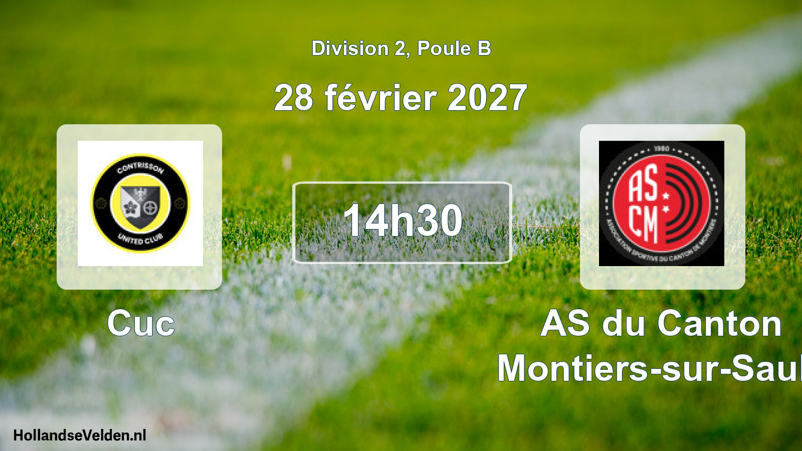 Match programmé: Cuc - AS du Canton Montiers-sur-Saulx (28 février 2027)
