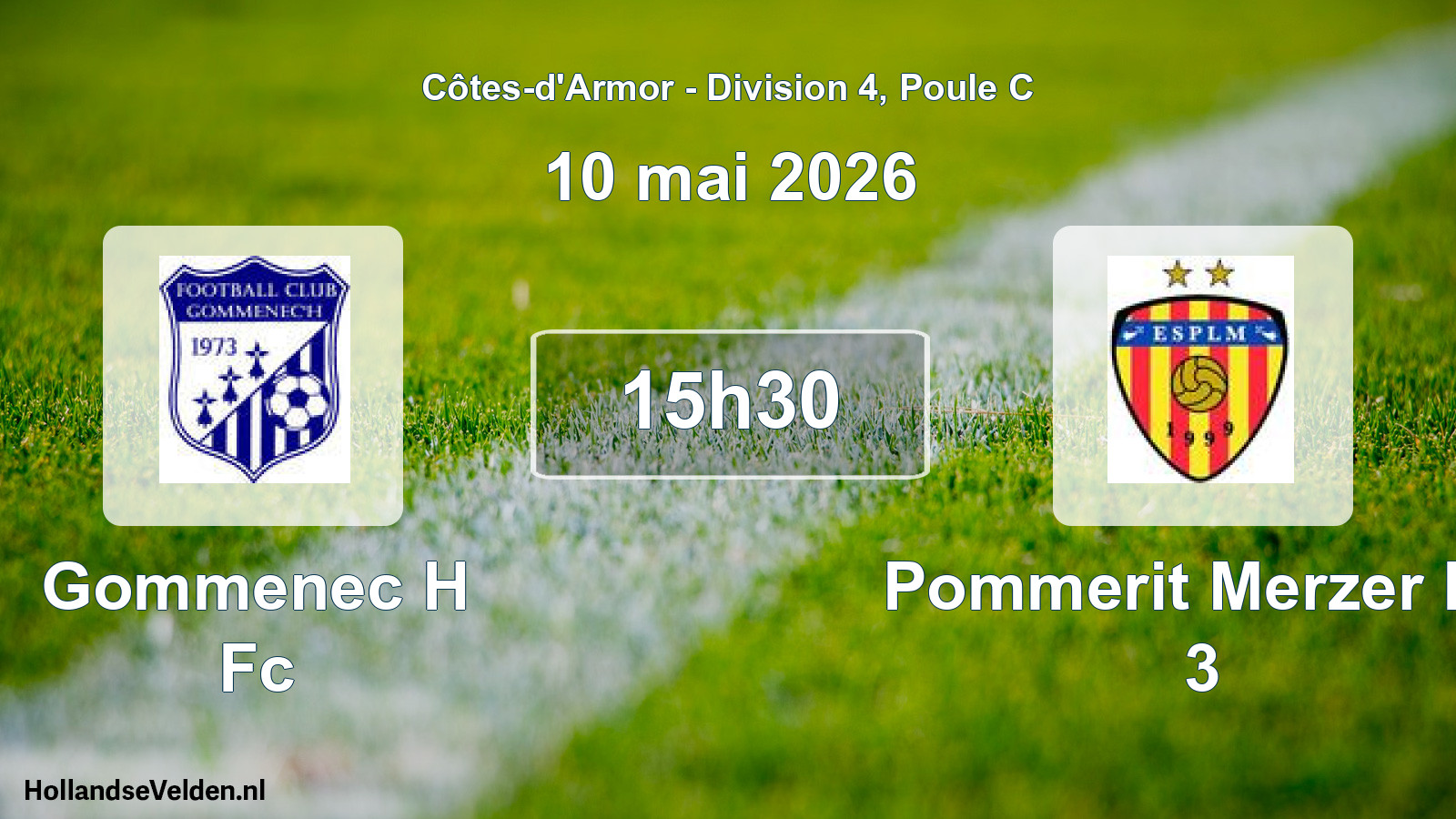 Geplande wedstrijd: Gommenec H Fc - Pommerit Merzer Es 3 (10 mei 2026)