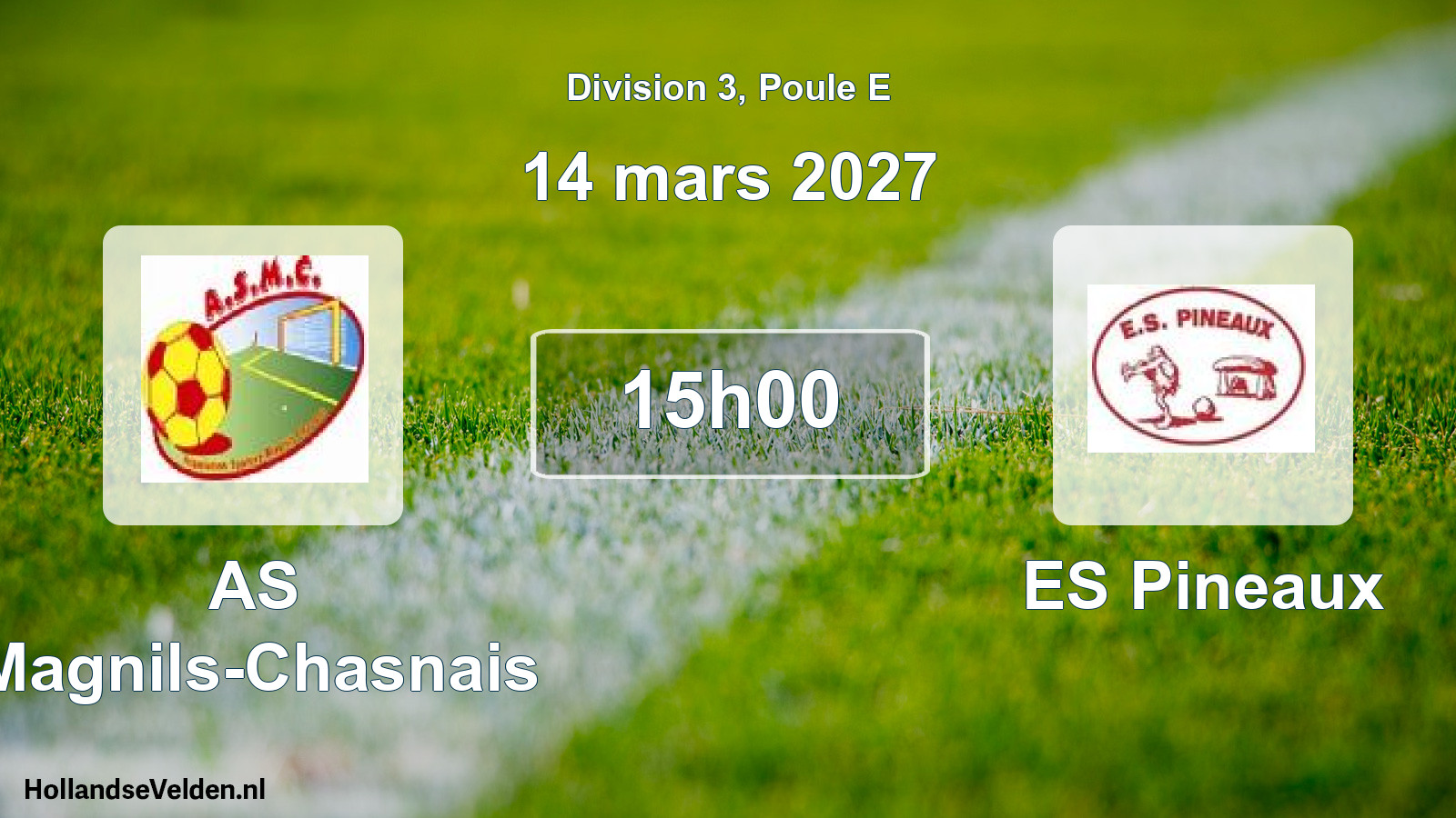 Match programmé: AS Magnils-Chasnais - ES Pineaux (14 mars 2027)
