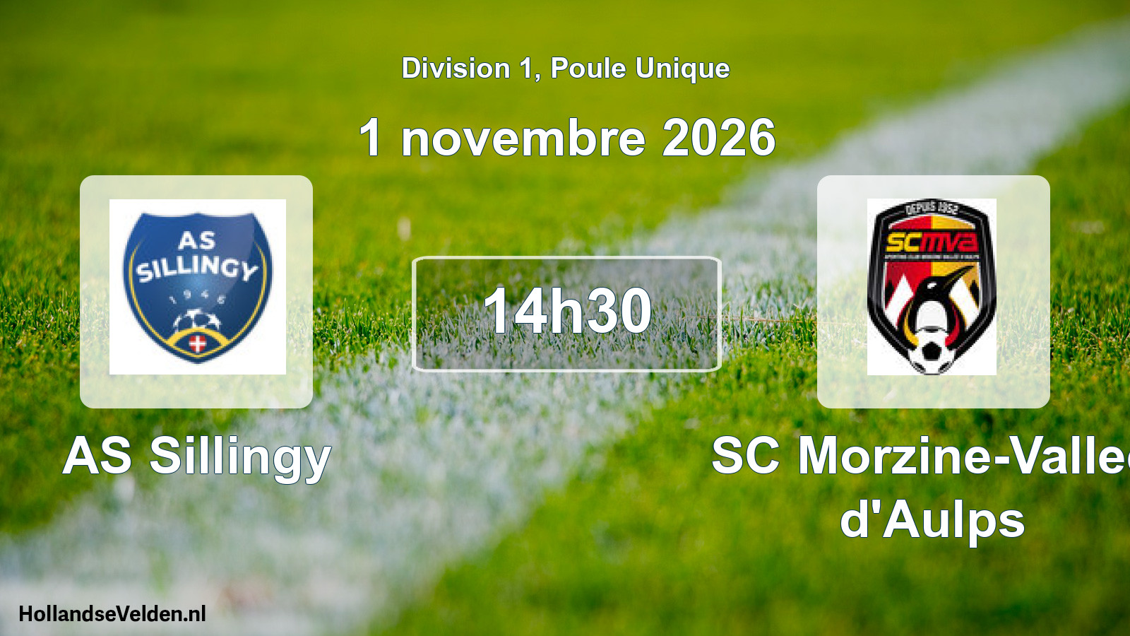 Scheduled Match: AS Sillingy - SC Morzine-Vallee d'Aulps (1 November 2026)