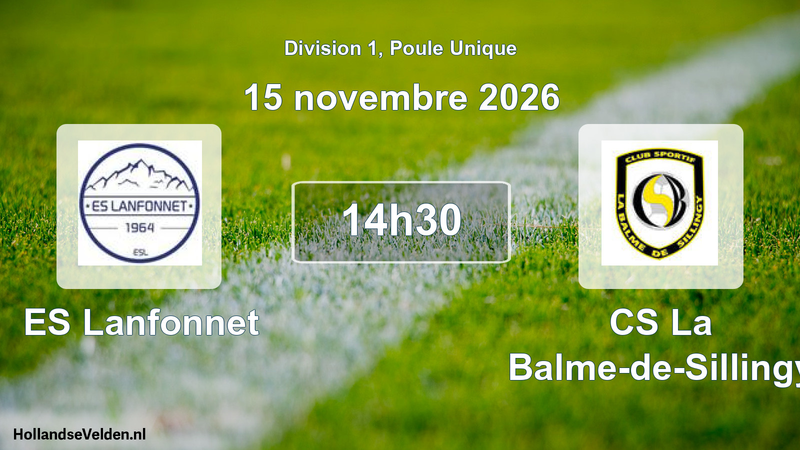 Scheduled Match: ES Lanfonnet - CS La Balme-de-Sillingy (15 November 2026)