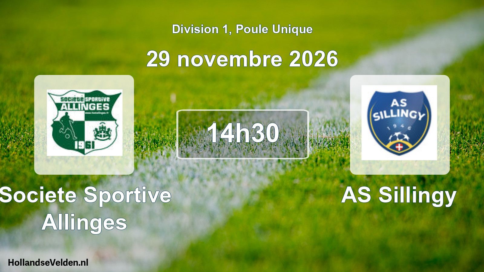 Scheduled Match: Societe Sportive Allinges - AS Sillingy (29 November 2026)