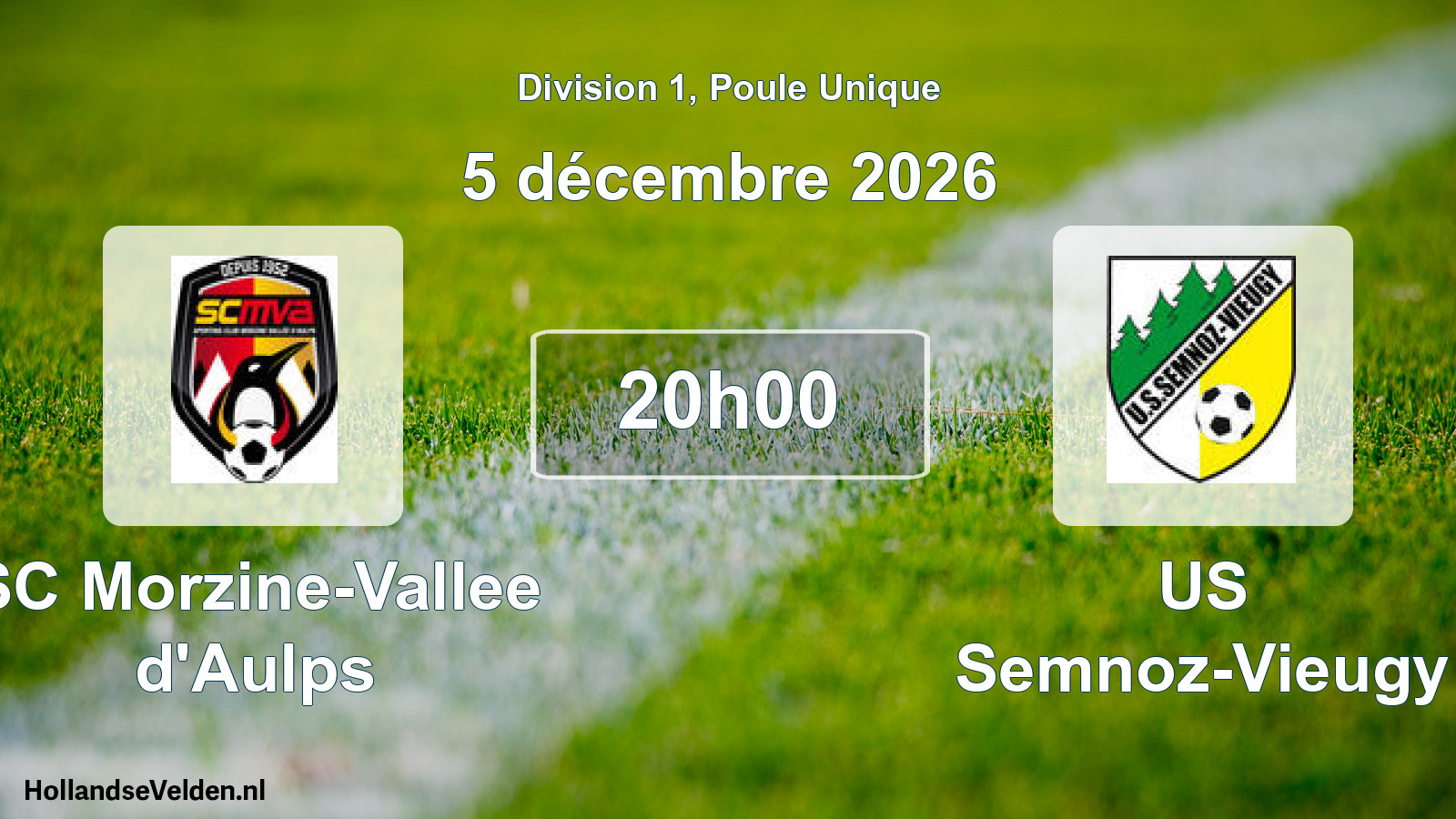 Scheduled Match: SC Morzine-Vallee d'Aulps - US Semnoz-Vieugy (5 December 2026)